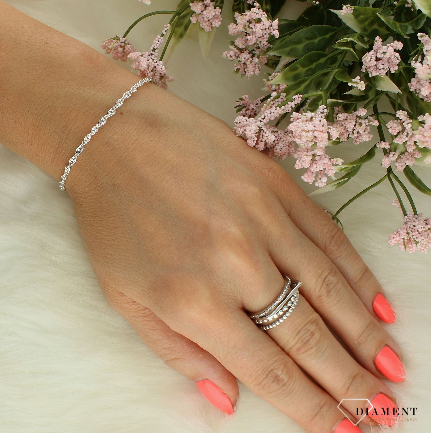 Bransoletka srebrna 925 splot singaupr 2,5 mm DIA-BRA-758208-45-925 2,5mm (2).jpg